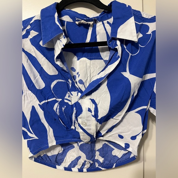 Elan cropped cotton top size small - Picture 3 of 5